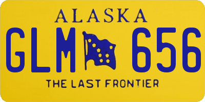 AK license plate GLM656