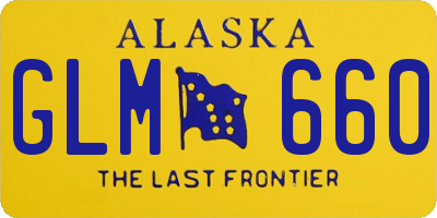 AK license plate GLM660