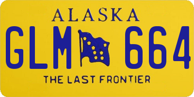AK license plate GLM664