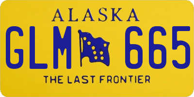 AK license plate GLM665