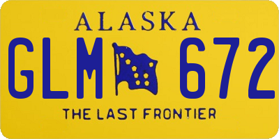 AK license plate GLM672