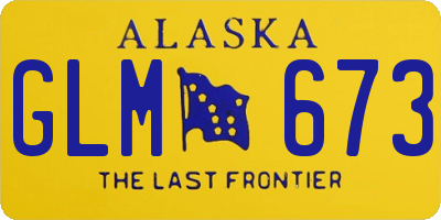AK license plate GLM673