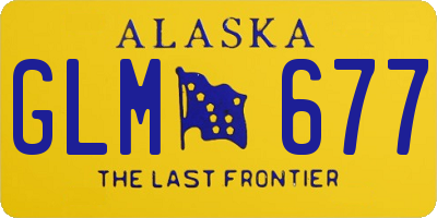 AK license plate GLM677