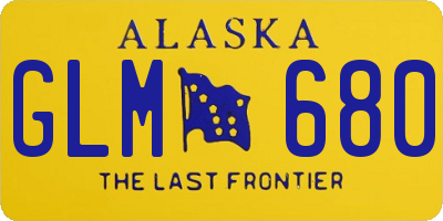 AK license plate GLM680