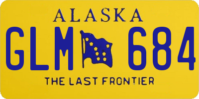 AK license plate GLM684