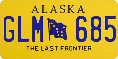 AK license plate GLM685