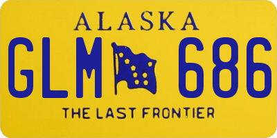 AK license plate GLM686
