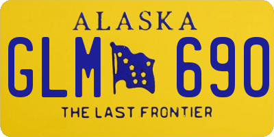 AK license plate GLM690