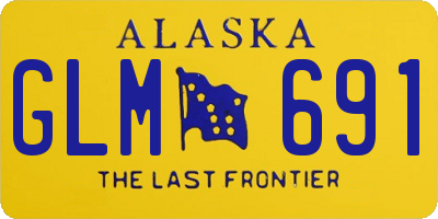 AK license plate GLM691