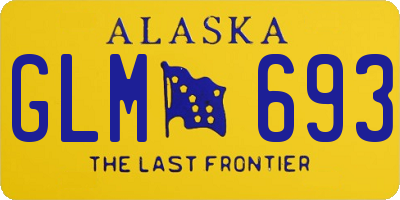 AK license plate GLM693