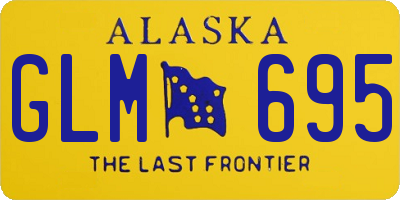 AK license plate GLM695