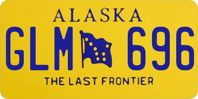 AK license plate GLM696