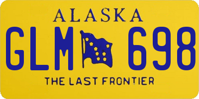 AK license plate GLM698