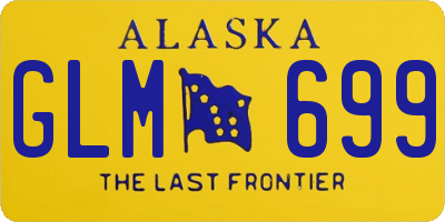AK license plate GLM699