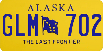 AK license plate GLM702