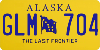 AK license plate GLM704