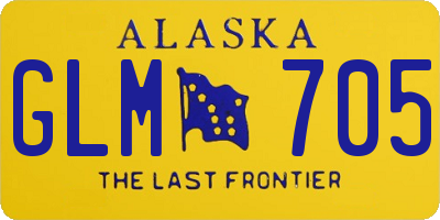 AK license plate GLM705