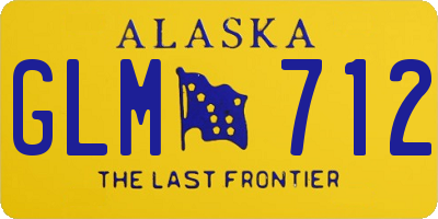 AK license plate GLM712