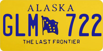 AK license plate GLM722