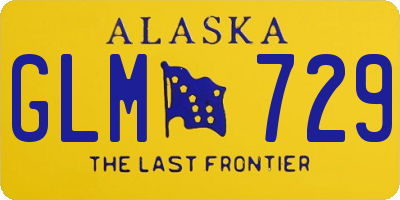 AK license plate GLM729