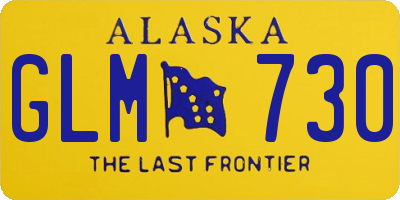 AK license plate GLM730