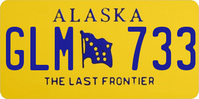 AK license plate GLM733