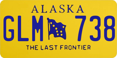 AK license plate GLM738
