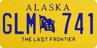 AK license plate GLM741