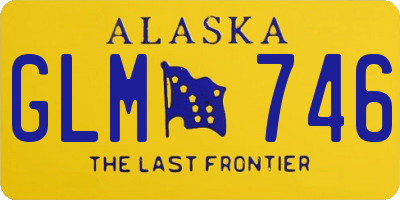 AK license plate GLM746