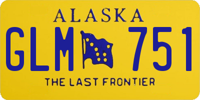 AK license plate GLM751