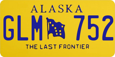 AK license plate GLM752