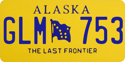 AK license plate GLM753