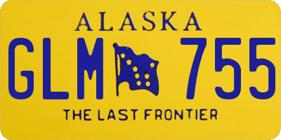 AK license plate GLM755
