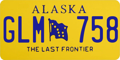 AK license plate GLM758