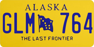 AK license plate GLM764