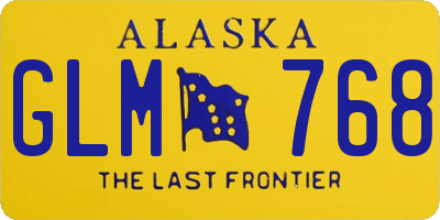 AK license plate GLM768
