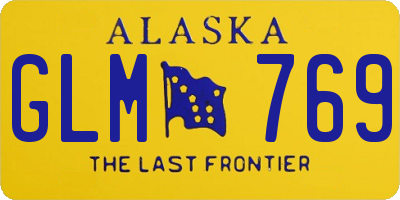 AK license plate GLM769