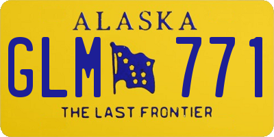 AK license plate GLM771