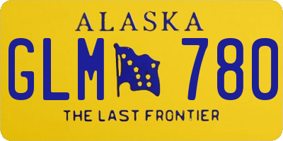 AK license plate GLM780