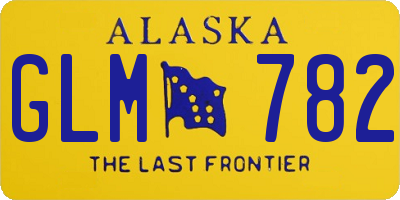 AK license plate GLM782