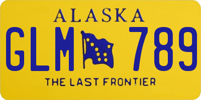 AK license plate GLM789