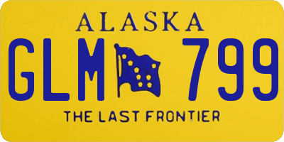 AK license plate GLM799