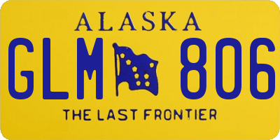 AK license plate GLM806