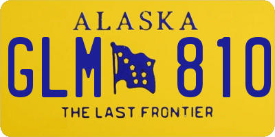AK license plate GLM810