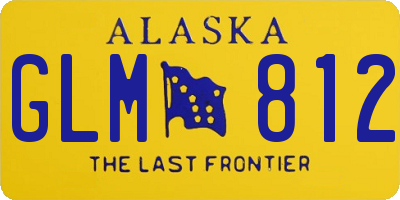 AK license plate GLM812