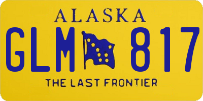AK license plate GLM817