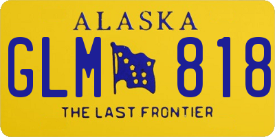 AK license plate GLM818