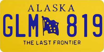 AK license plate GLM819