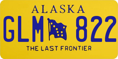 AK license plate GLM822