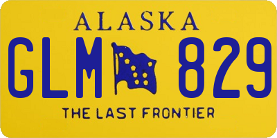 AK license plate GLM829